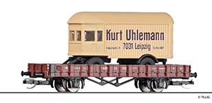502497 - TT - Rungenwagen Ladegut Oldtimer Anhänger, DR, Ep. III<br>Tillig TT-Club